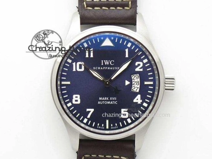 MIROTIME 0507 Supportive Big Pilot IW501008 “Boutique London” SS ZF Best Edition Blue Dial on Blue Leather Strap A 7106